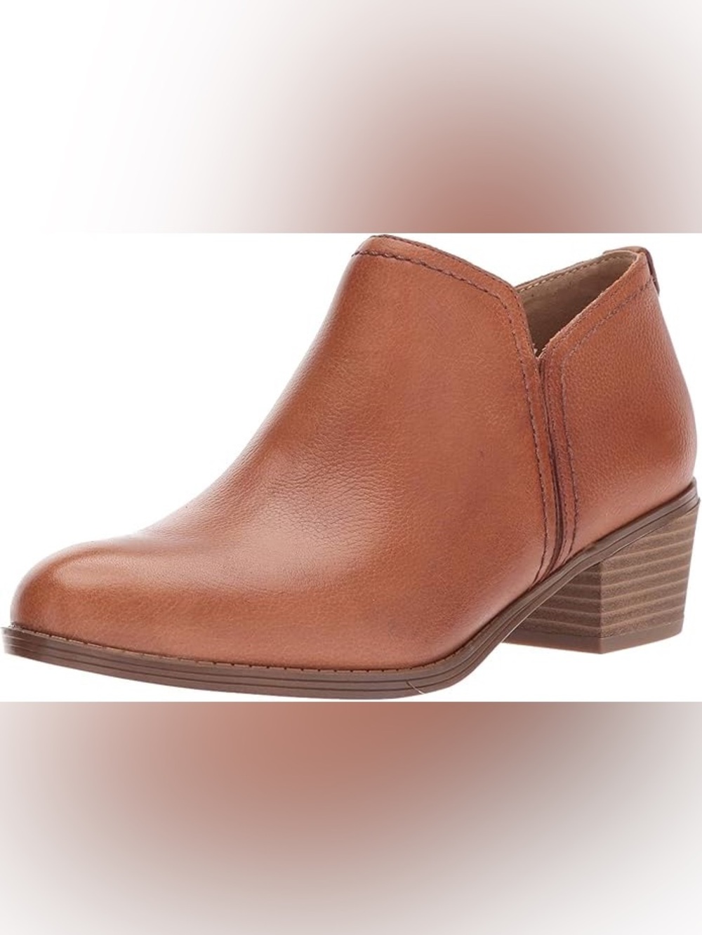 Naturalizer Caramel Brown ankle boot Tan Leather Low Sz7